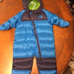 North face baby snowsuit
